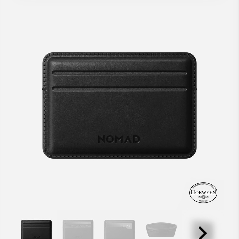 Nomad Black Card Wallet NEW